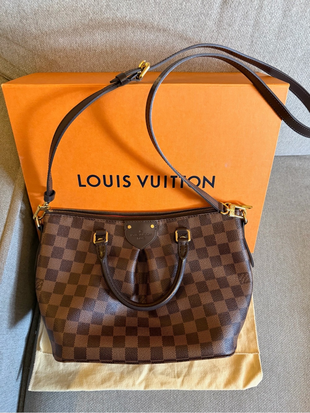 Louis Vuitton Brown Damier Ebene PM Shoulder Bag